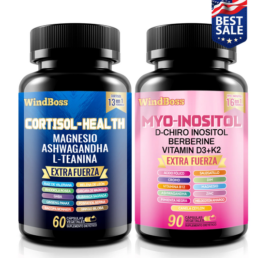 Cortisol-Support & Myo-Inositol Multivitamin Combo | Extra Strength All-in-One Supplement-1 pc
